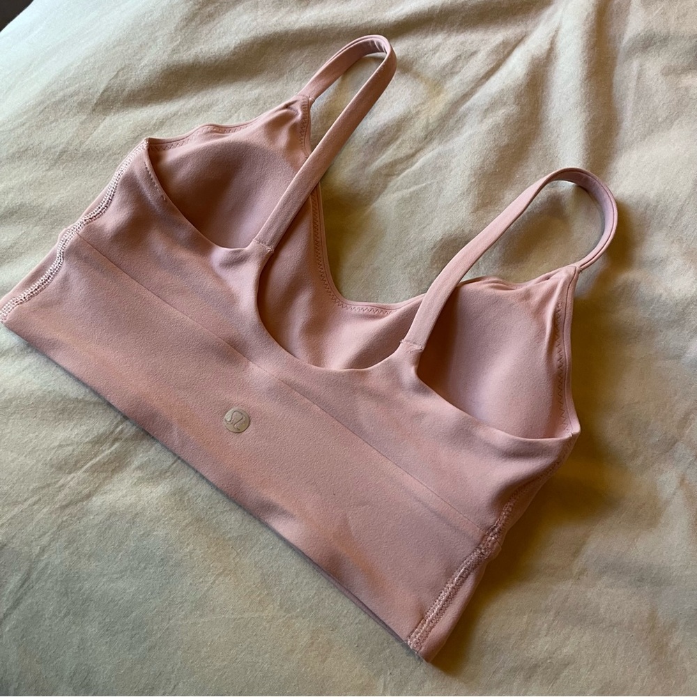Like New Lululemon Focuser Scoop-Neck Bra Nulu
Light Support, A/B Cup- Pink Haze - Picture 7 of 7